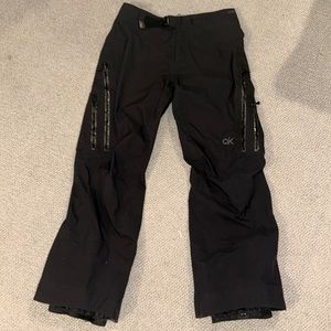 BURTON AK GORE-TEX WOMENS MEDIUM SNOWBOARD PANTS BLACK WITH GLITTER ACCENTS